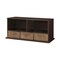Badger Basket Co. Shelf Storage Cubby with Three Baskets - Espresso